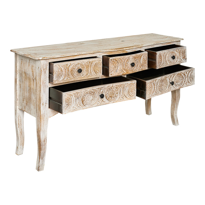 Mesa consola en madera de mango Reny