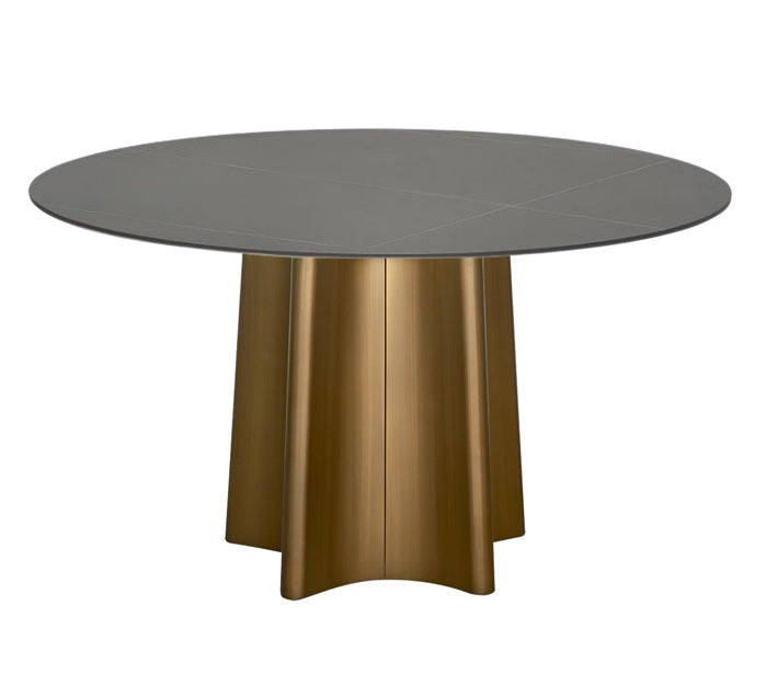 Mesa de comedor Estrella Bronce 130 piedra sinterizada