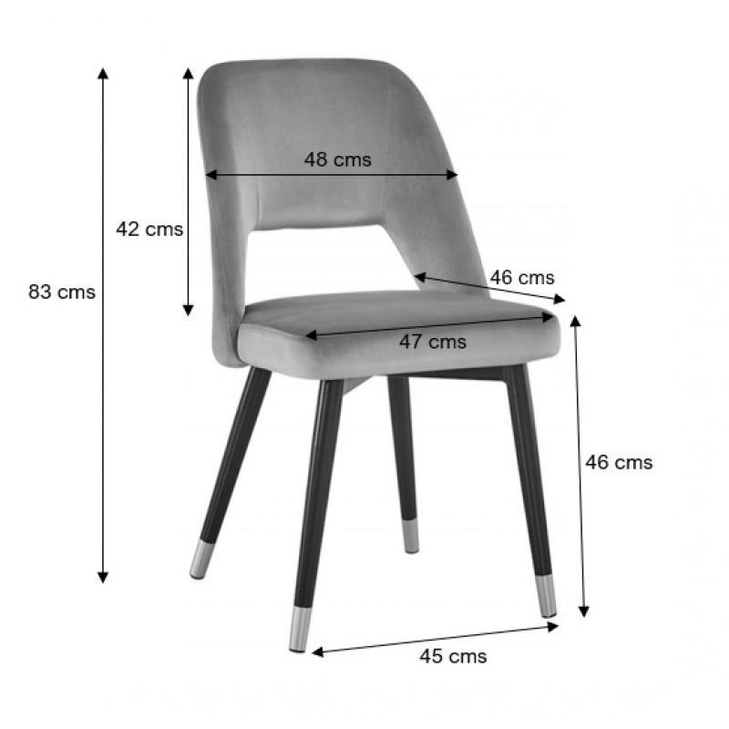 Chaise de salle à manger verte Tinna